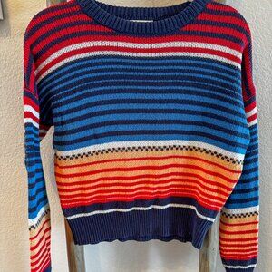 Urban Outfitters Size S Multi-Color Stripes Pullover Sweater